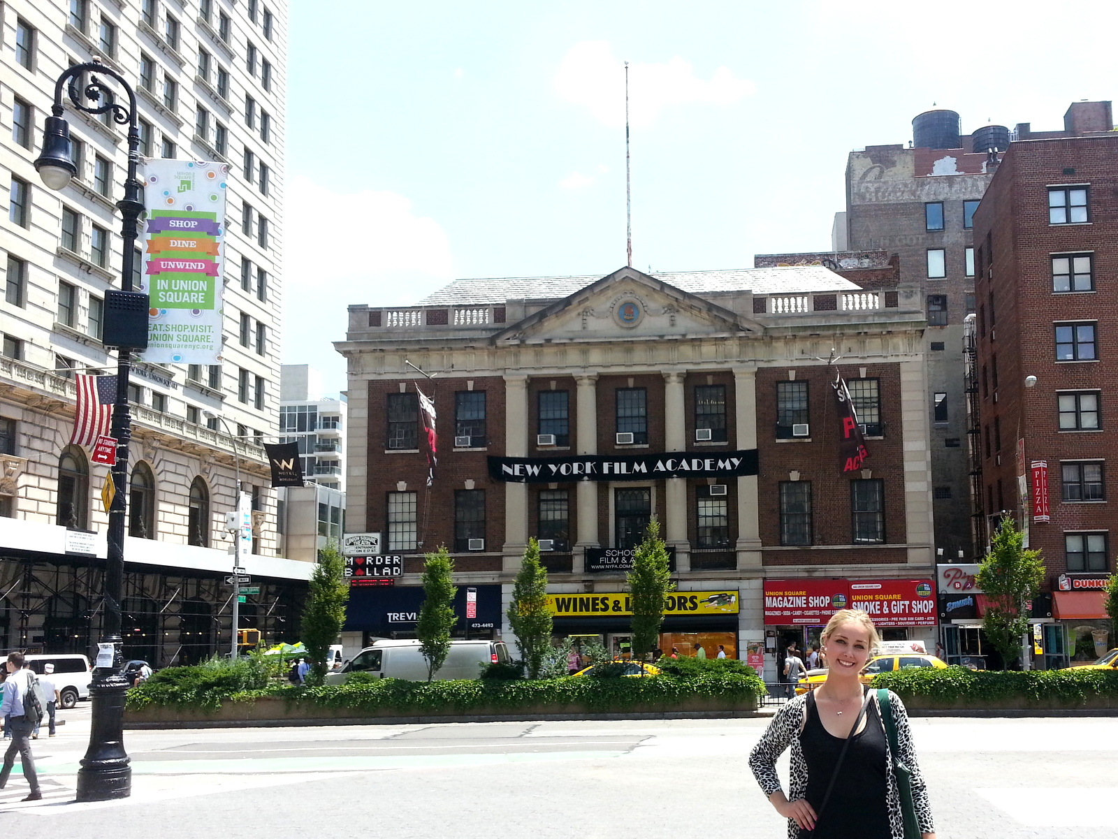 Shooting a student film at NYFA