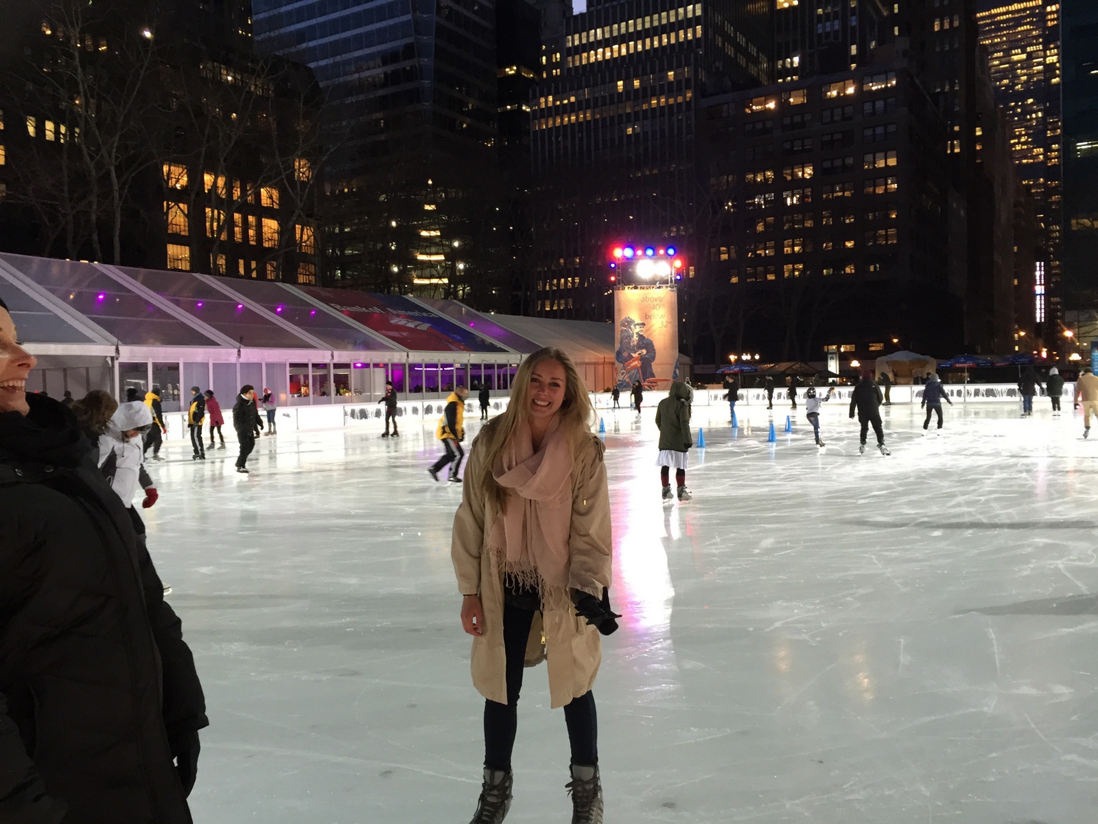 Ice Skating in Bryant Park
