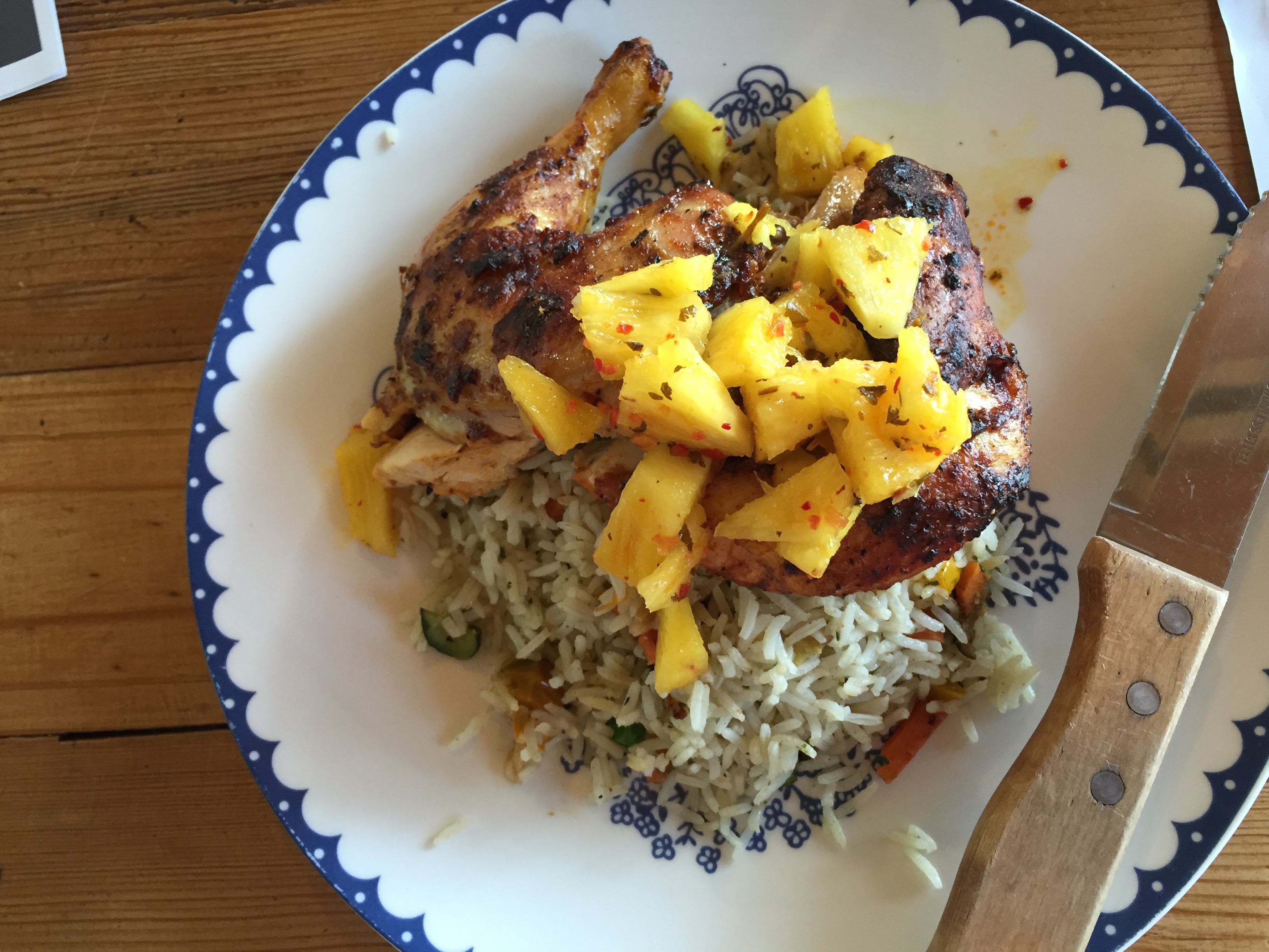 Eating Pork Belly at Crossways Farm Village