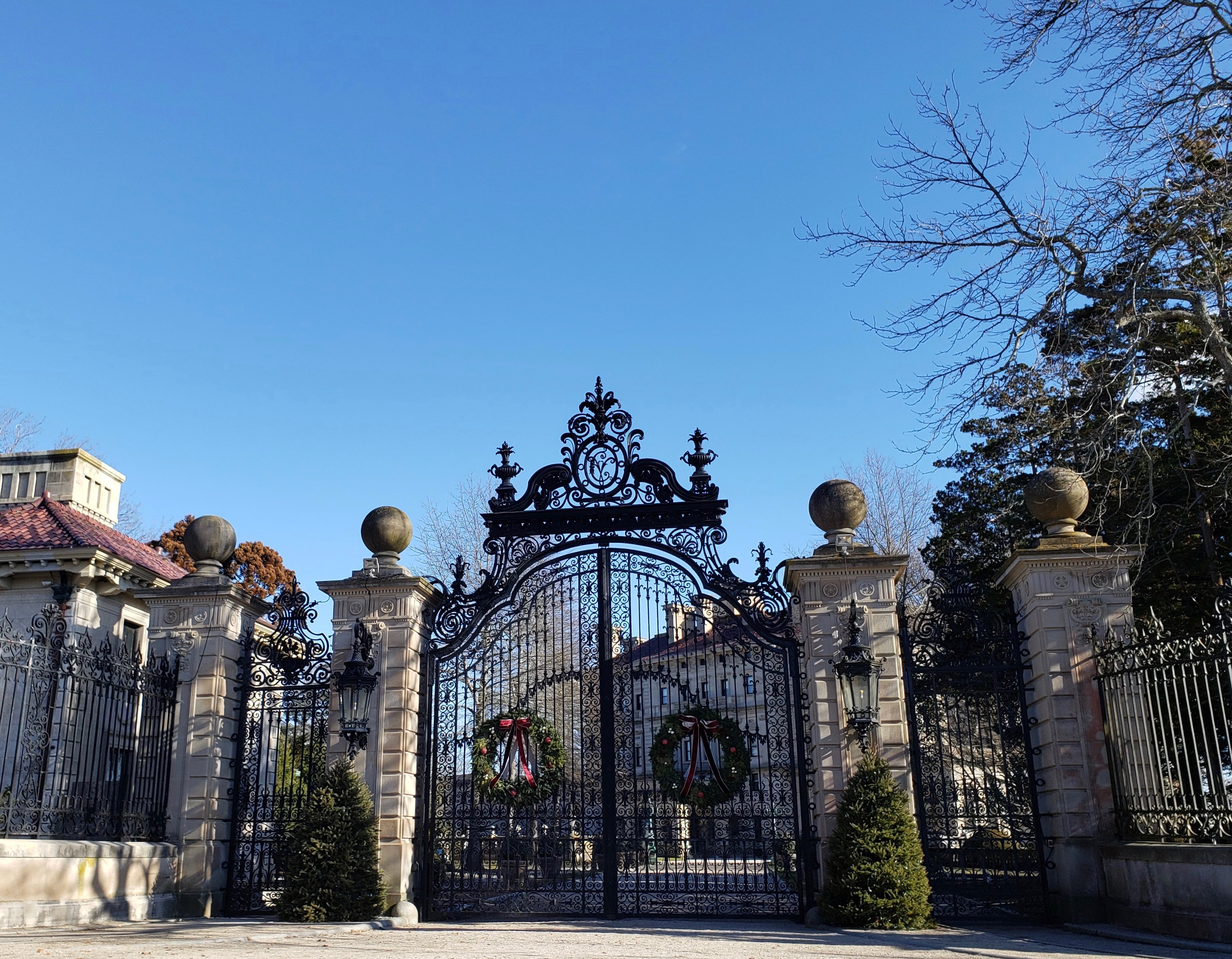 The Vanderbilt Mansion in Newport, Rhode Island