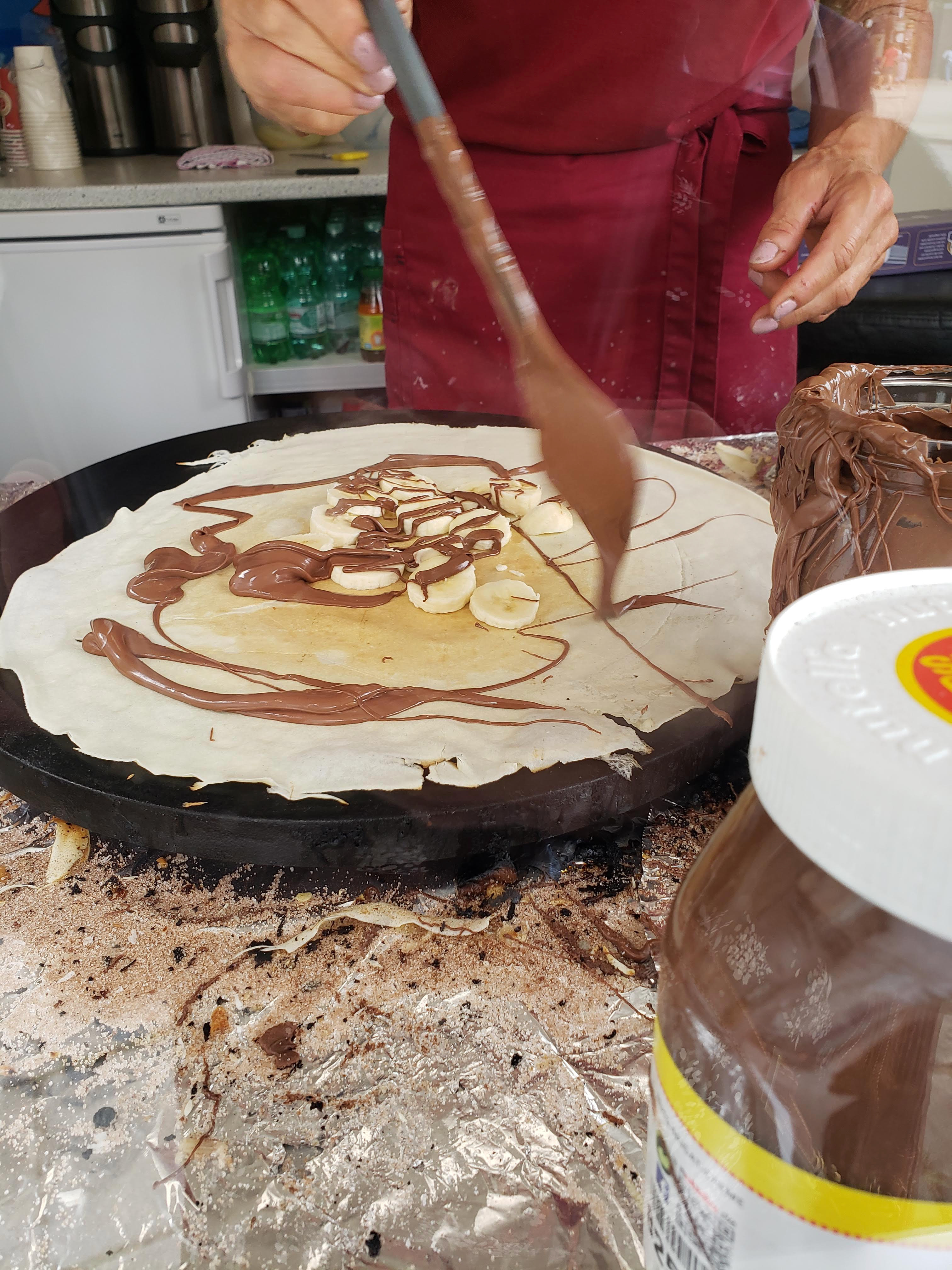 Nutella Pancakes on the Altser Lake in Hamburg