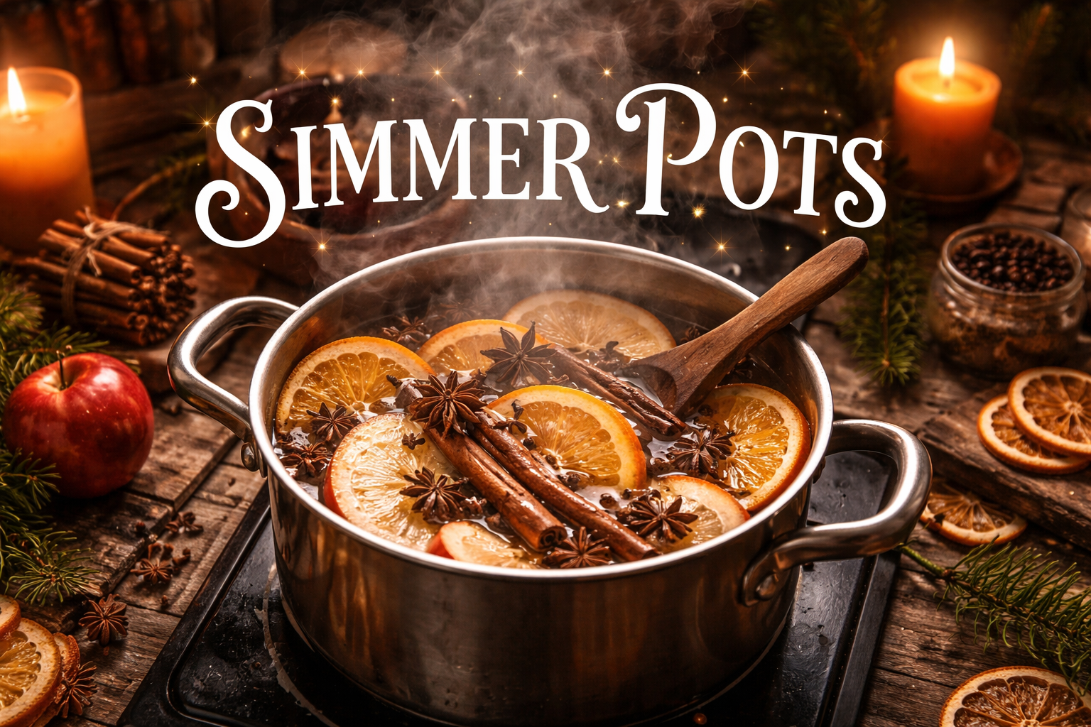 simmering pots are in