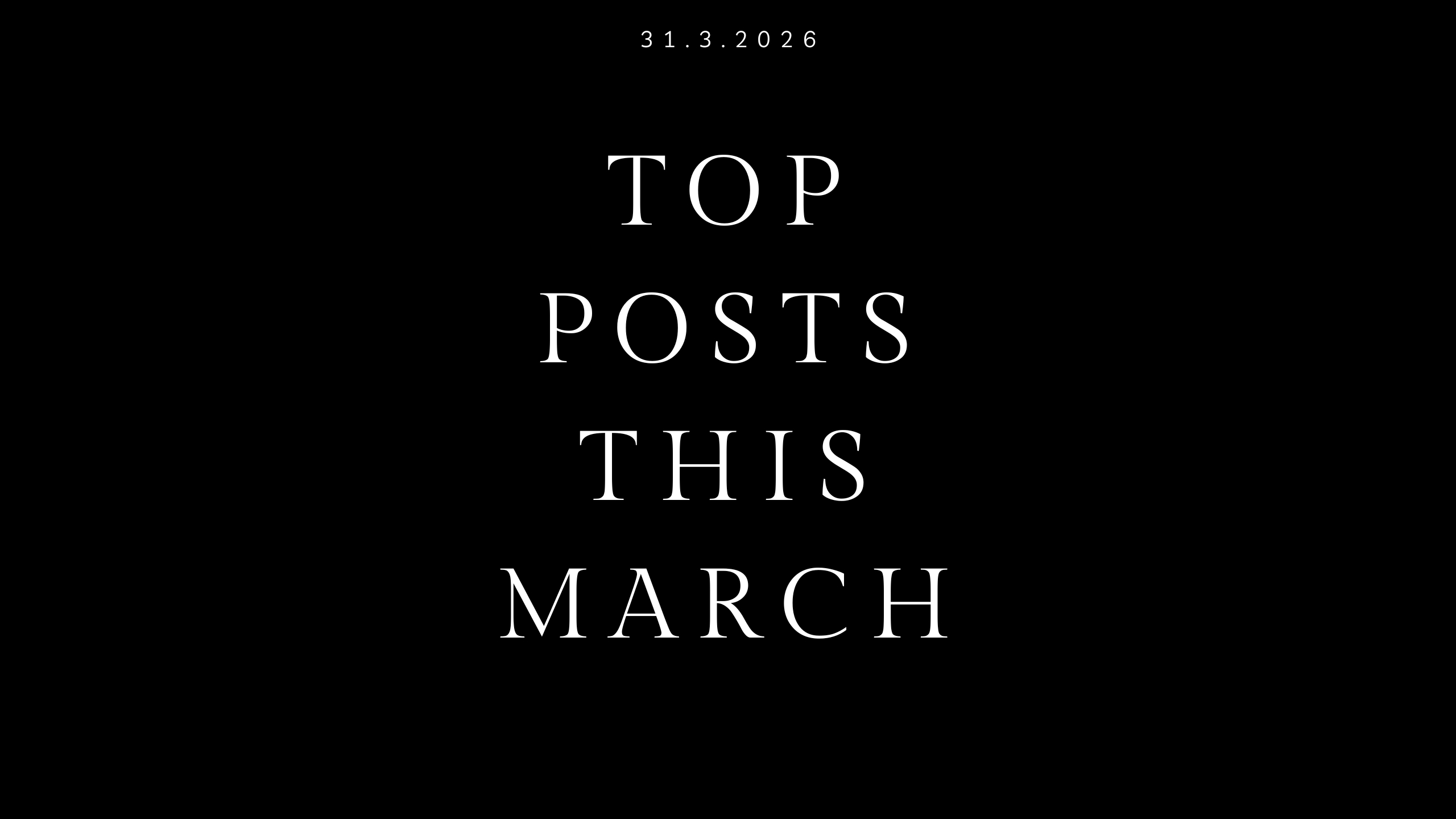 top posts this month