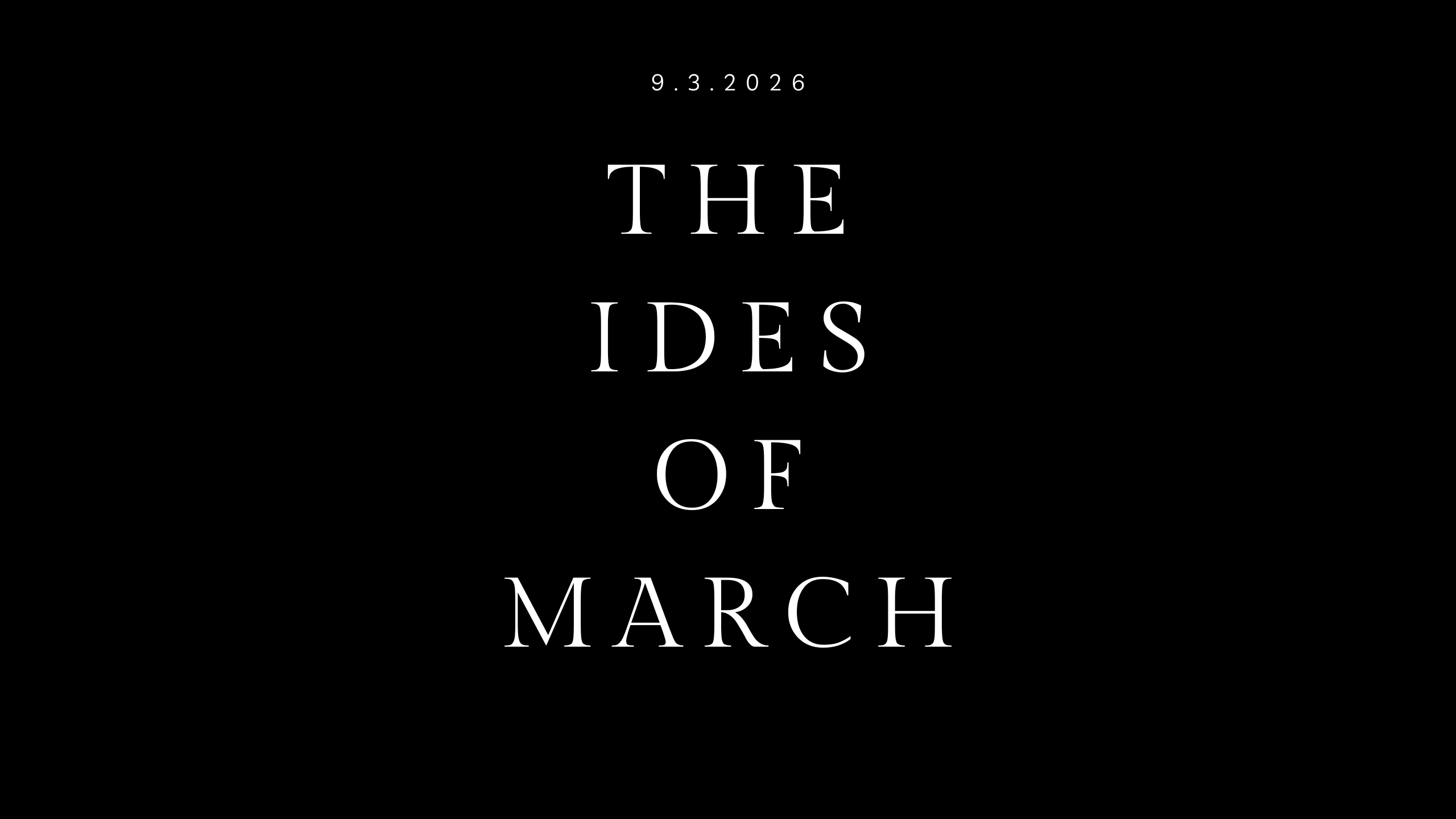 the ides of march
