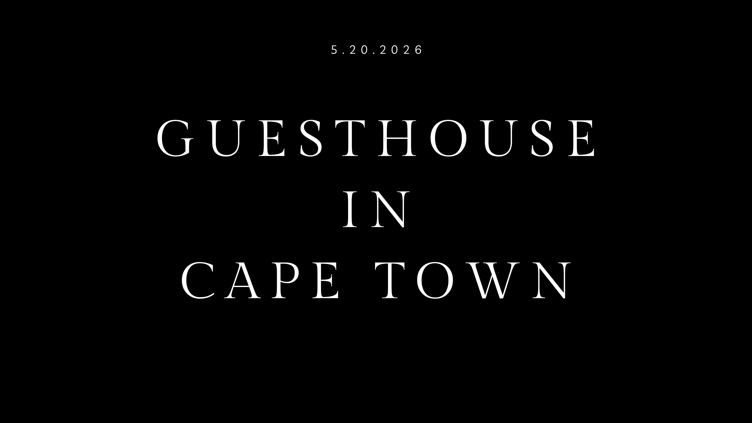 magic stay at a guesthouse in cape town