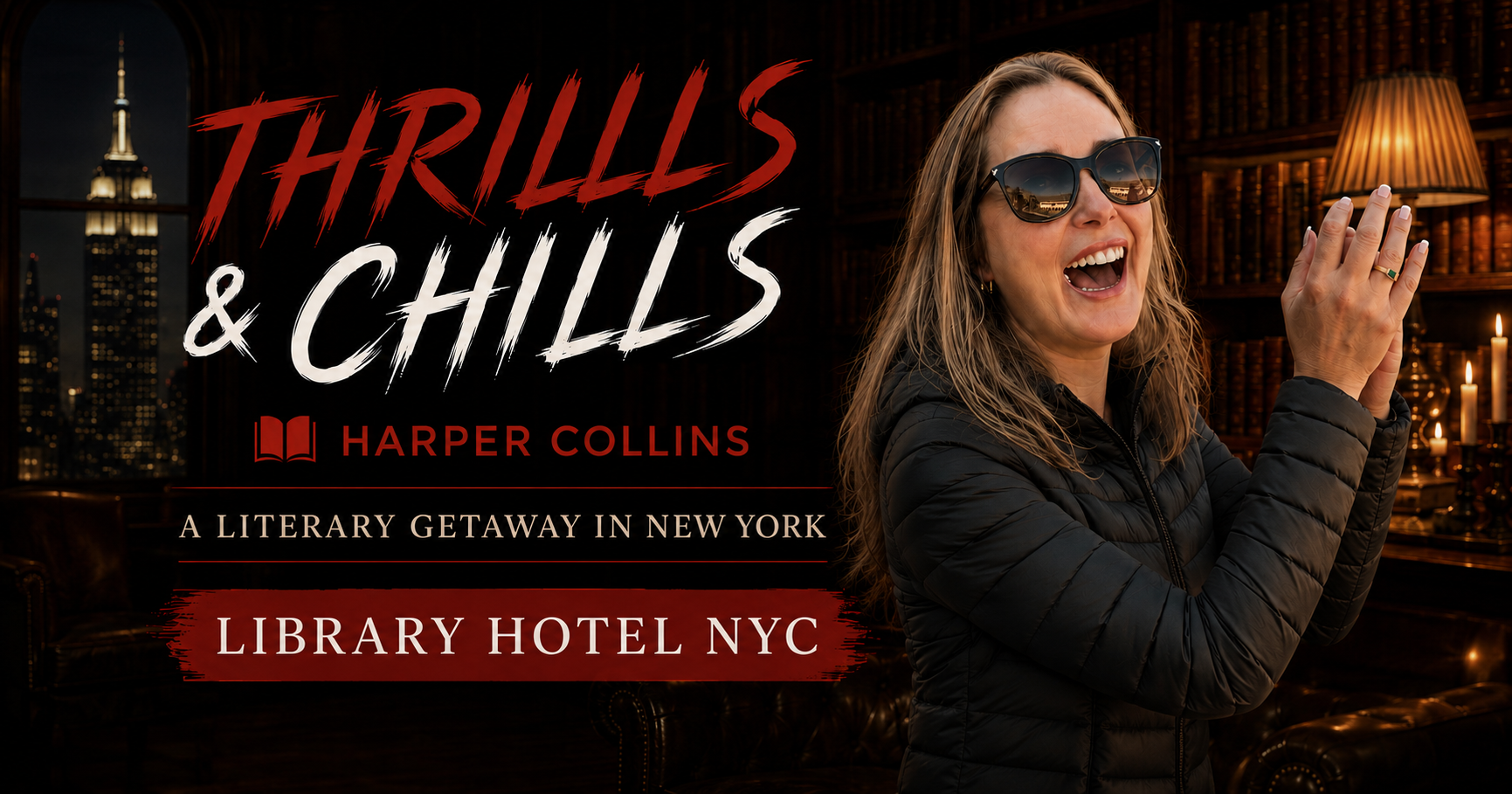 Thrills & Chills Getaway with HarperCollins and Library Hotel New York City